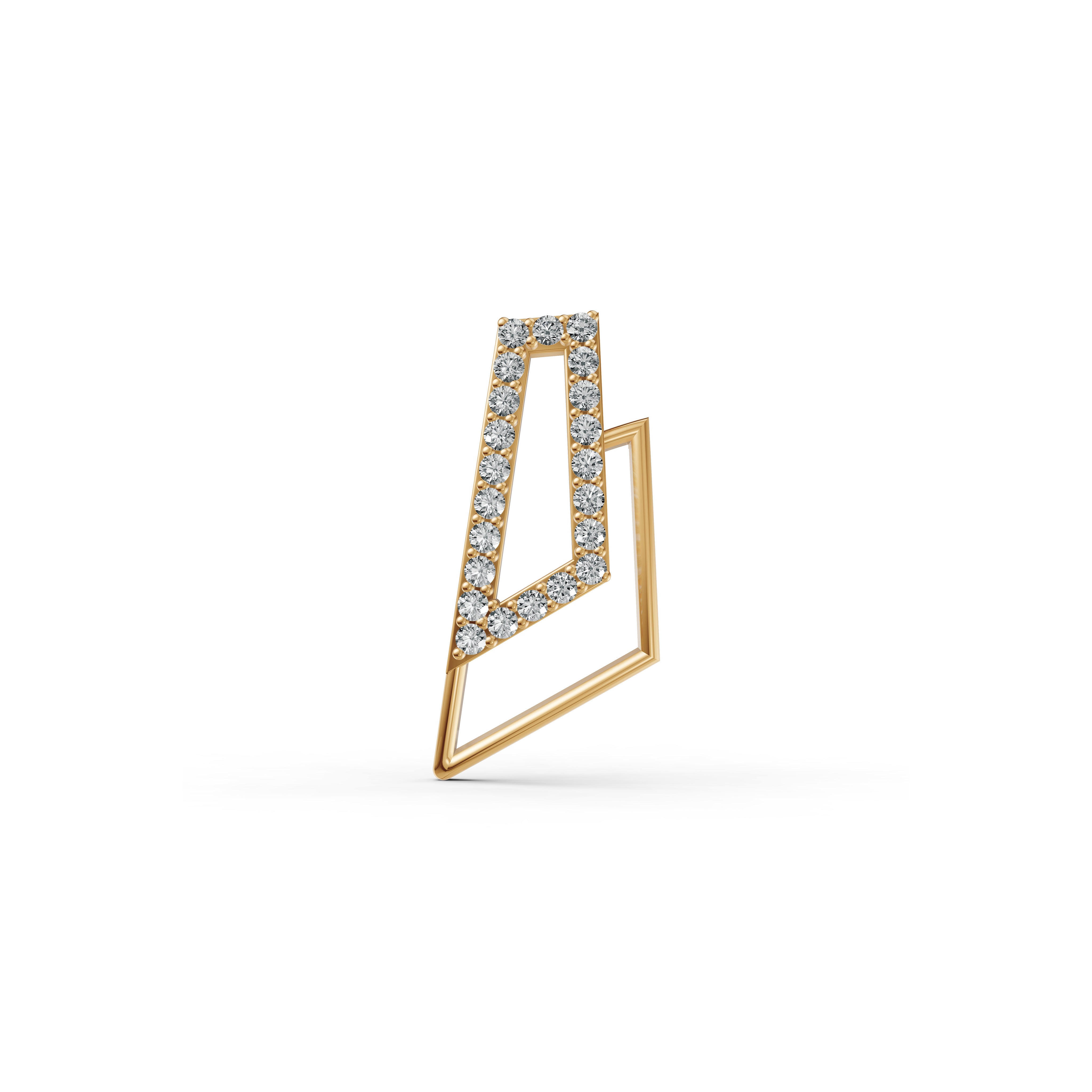 Geo Frame Diamond Pendant
