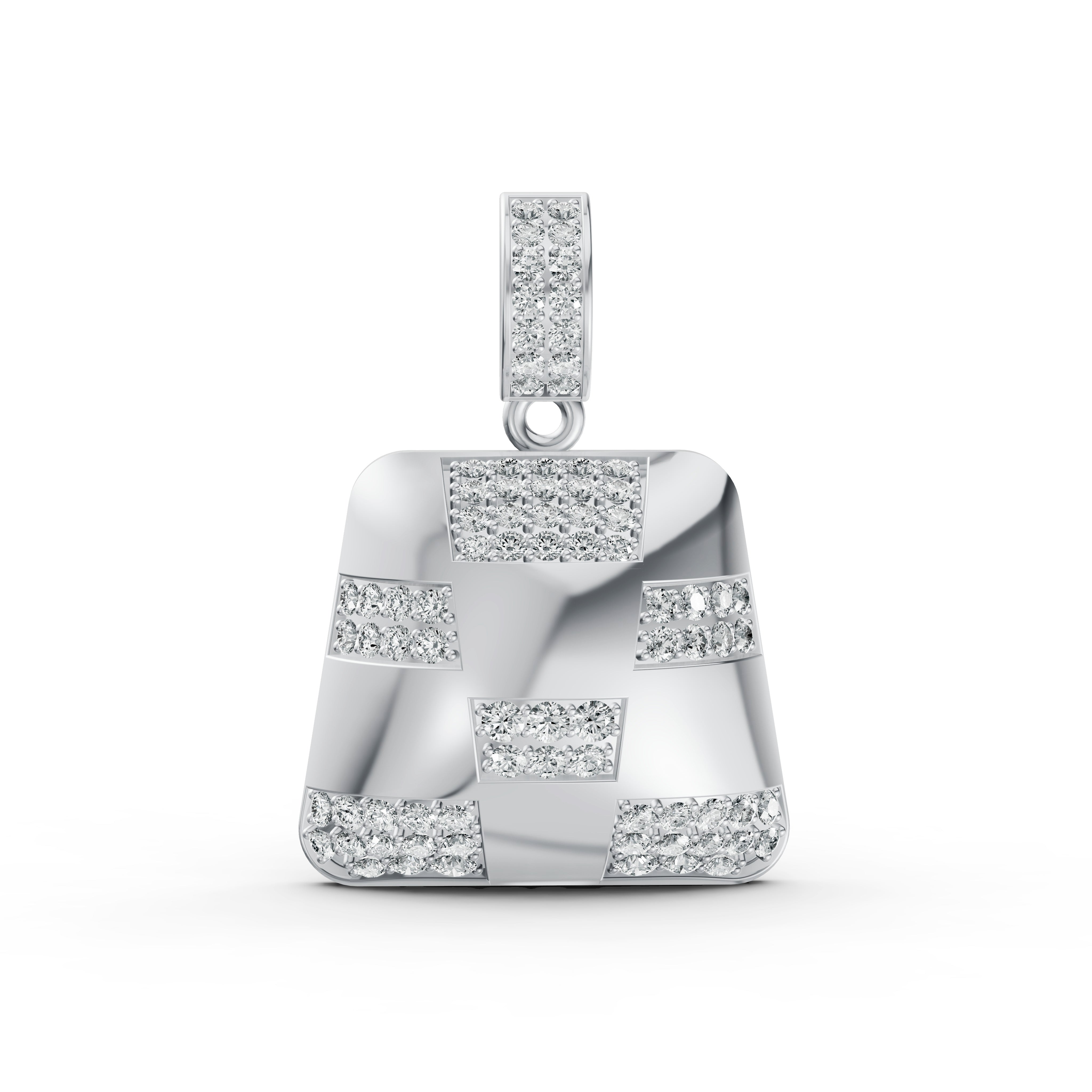 Checkered Diamond Pendant