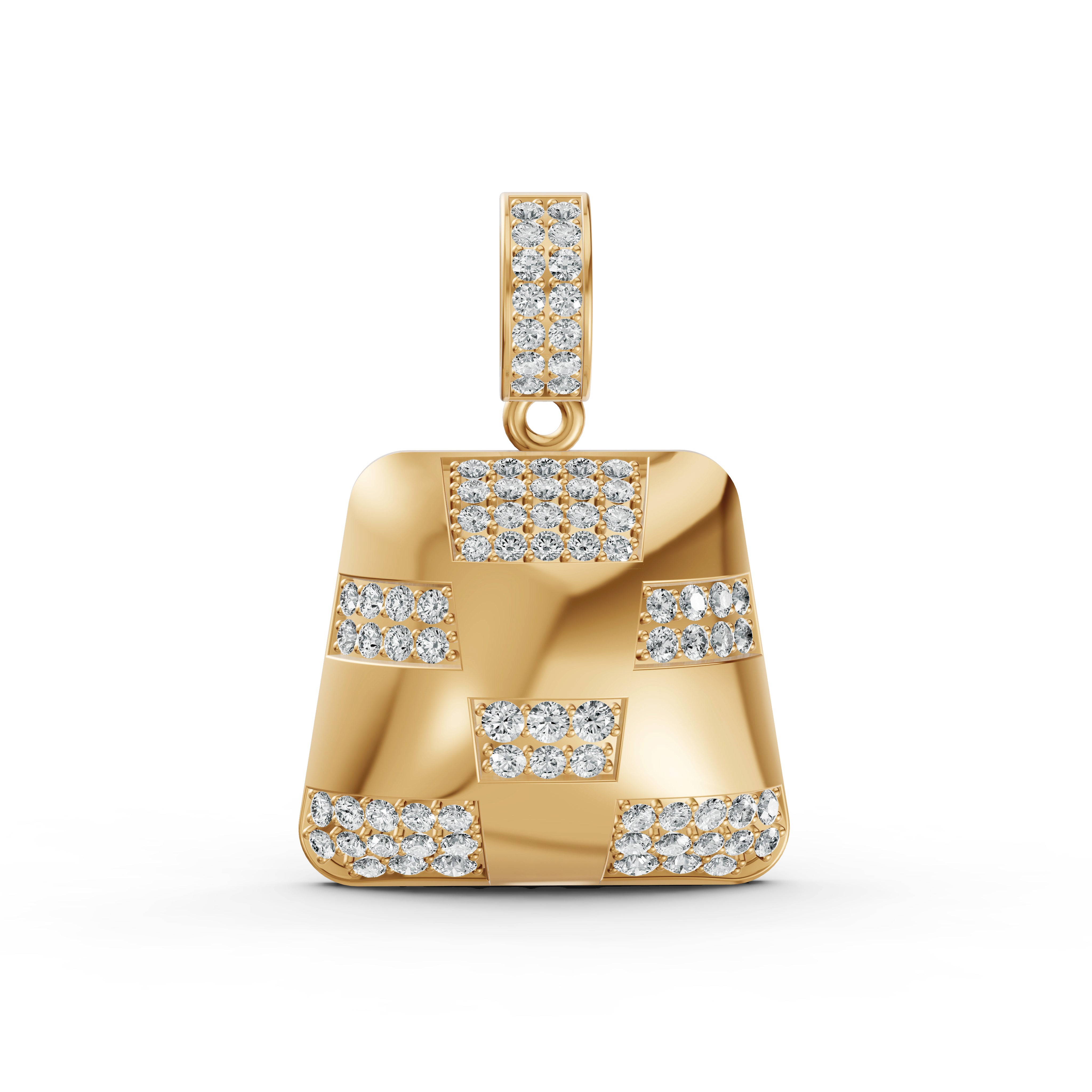 Checkered Diamond Pendant