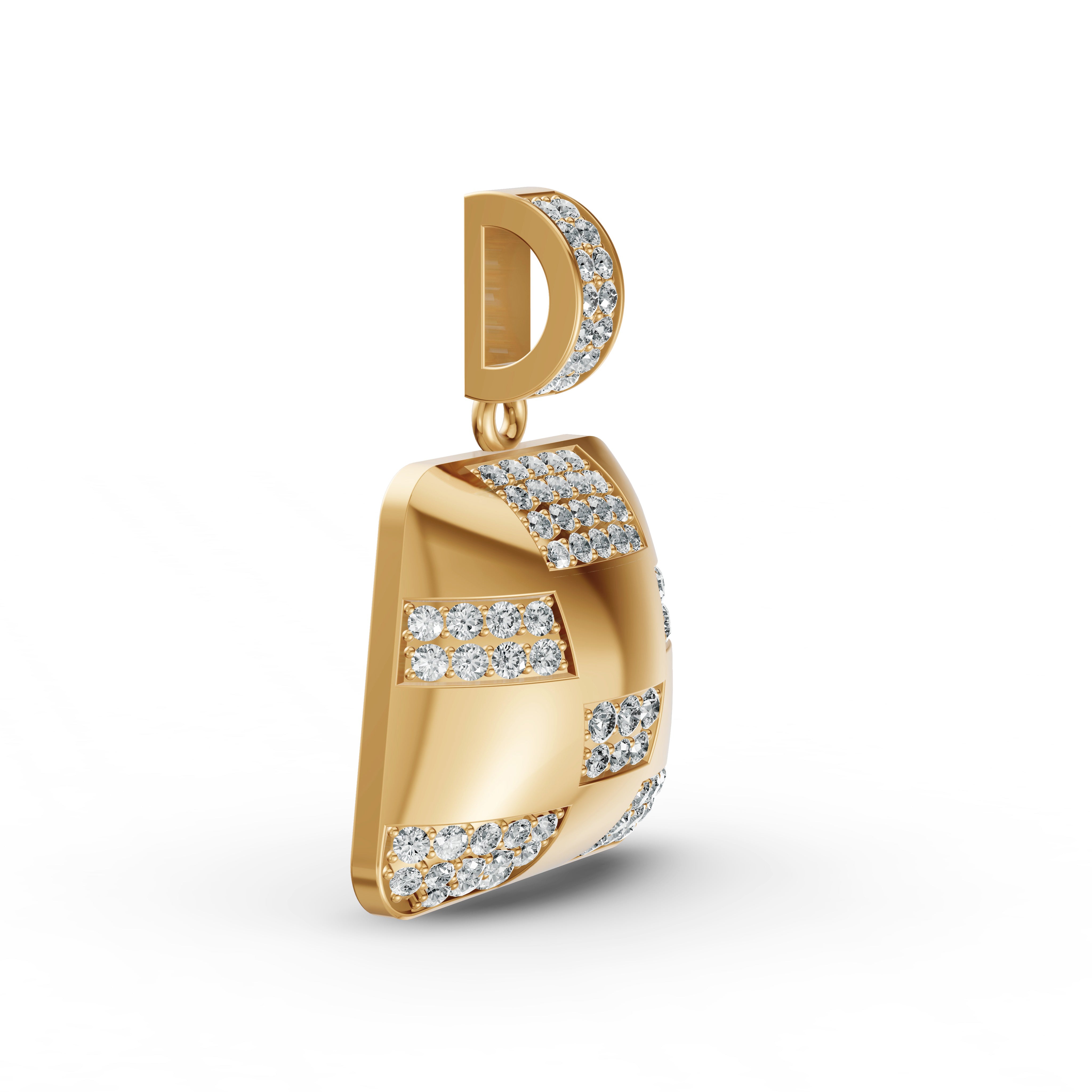 Checkered Diamond Pendant