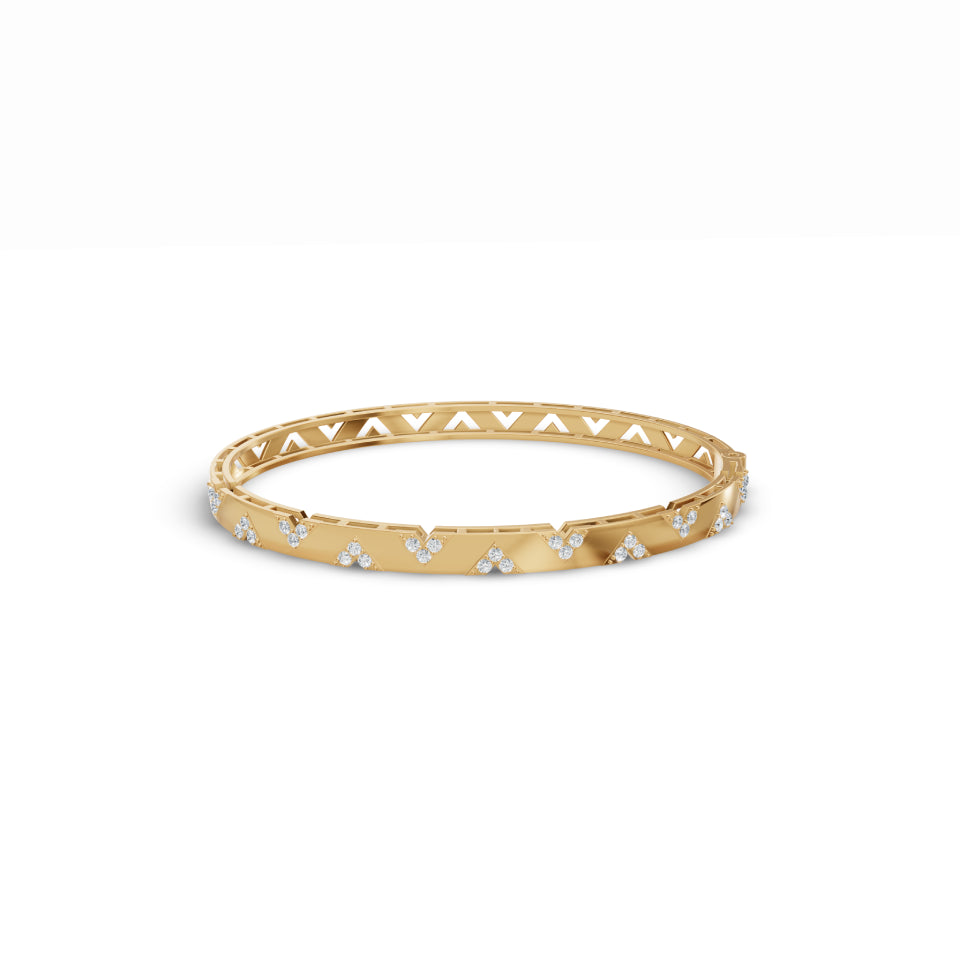 Three-Diamond Cluster Bracelet