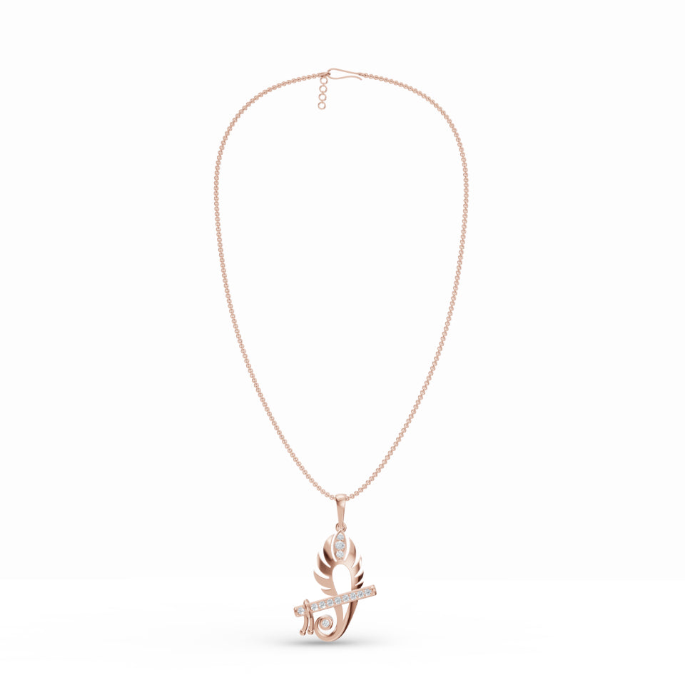 Krishna's Grace Diamond Pendant