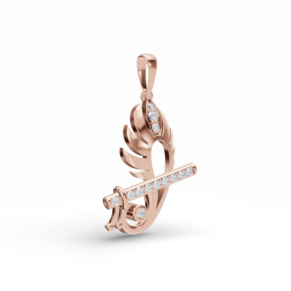 Krishna's Grace Diamond Pendant