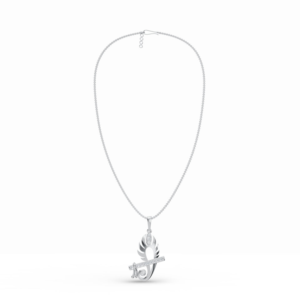 Krishna's Grace Diamond Pendant