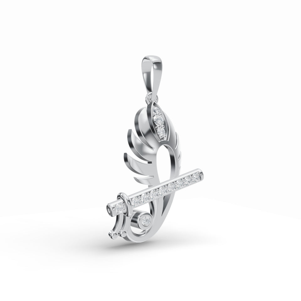 Krishna's Grace Diamond Pendant