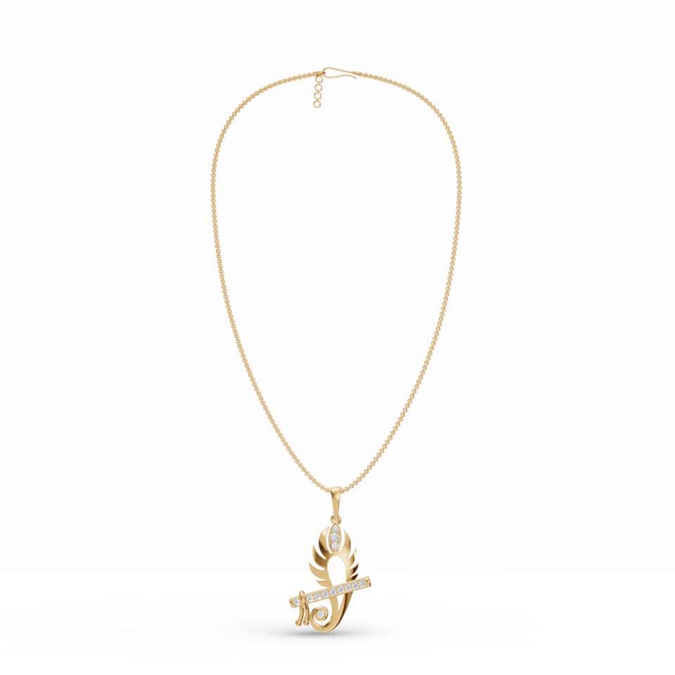Krishna's Grace Diamond Pendant