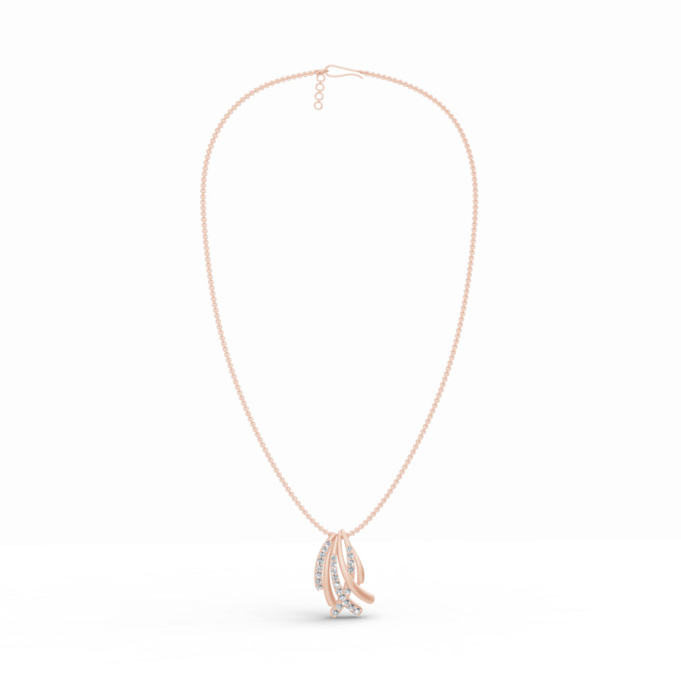 Criss Cross Diamond Pendant