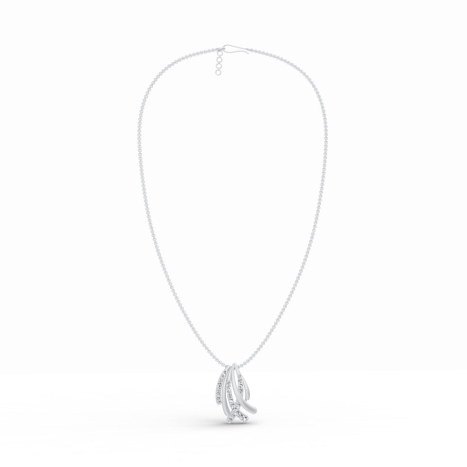 Criss Cross Diamond Pendant