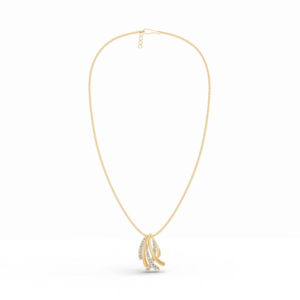 Criss Cross Diamond Pendant