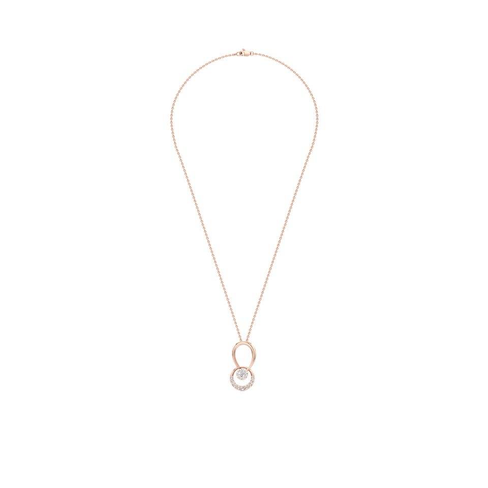 Inner Fire Circles Diamond Pendant