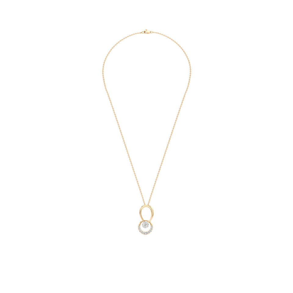 Inner Fire Circles Diamond Pendant