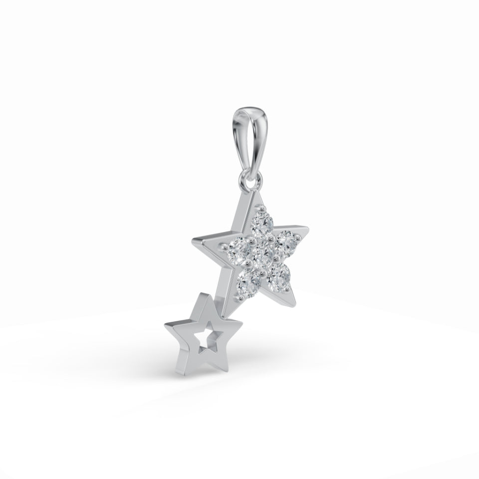 Glinting Star Diamond Pendant