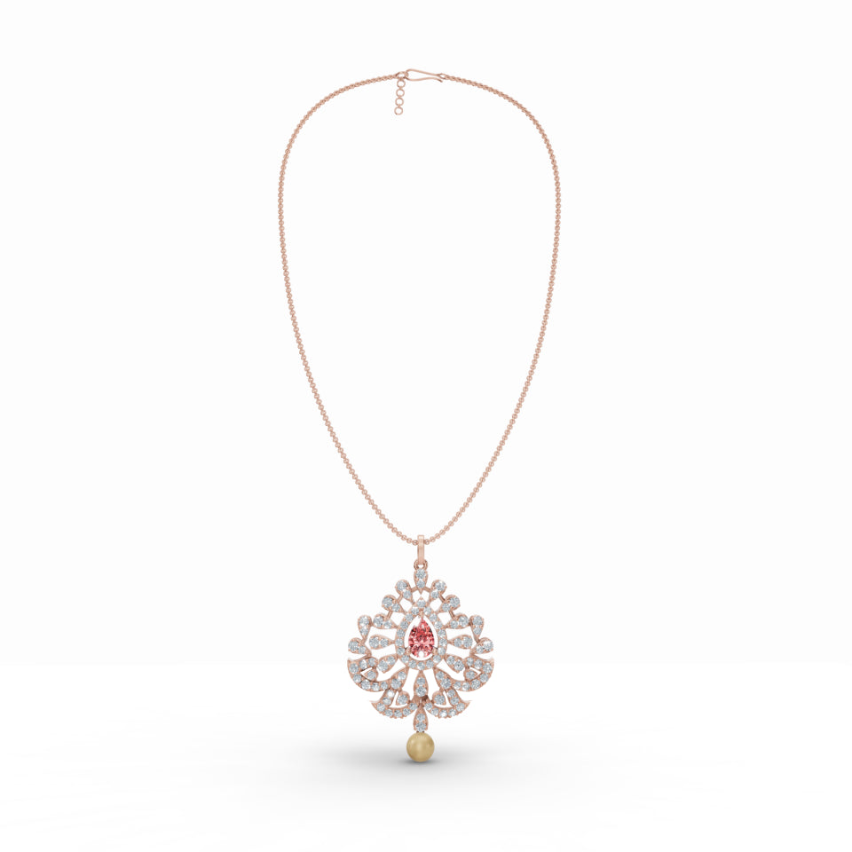 Sacred Diya Diamond Pendant