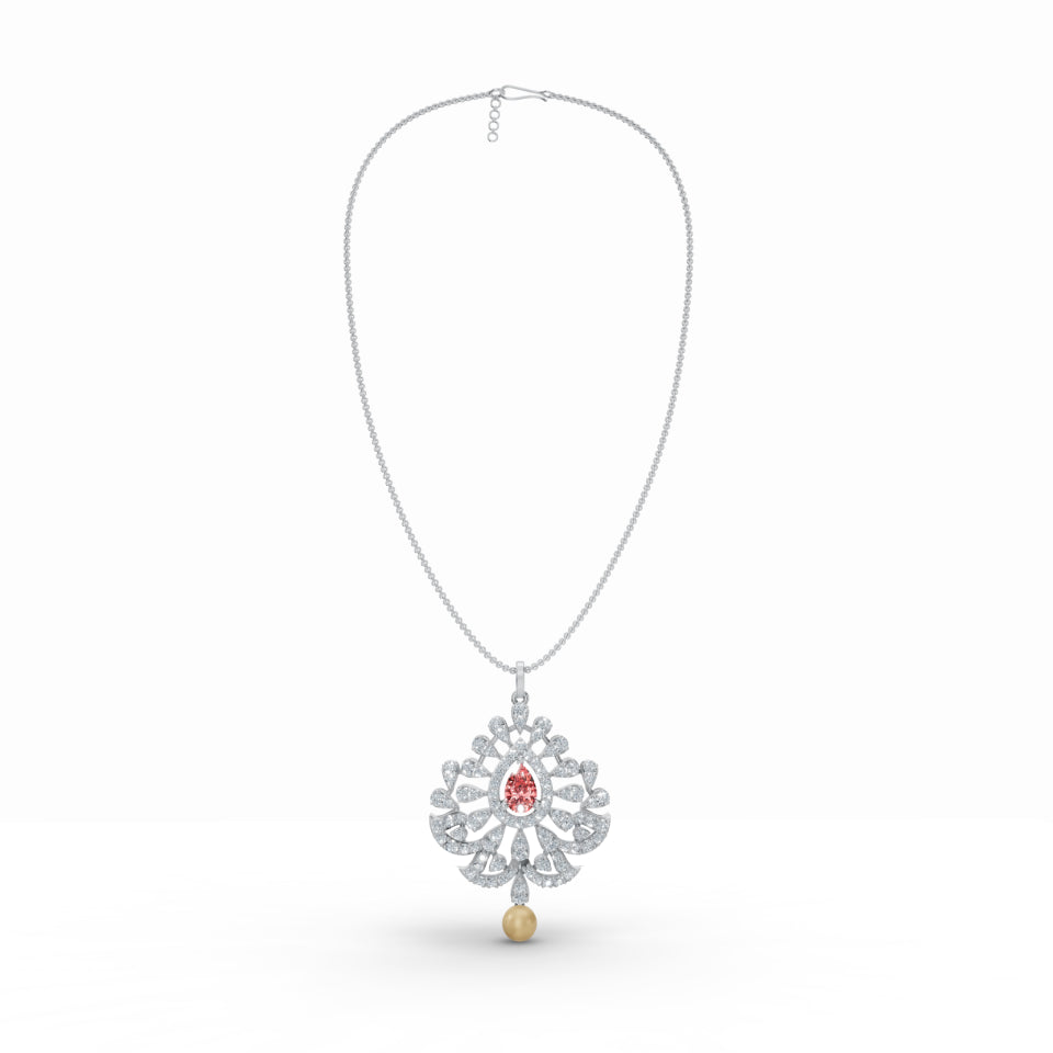 Sacred Diya Diamond Pendant