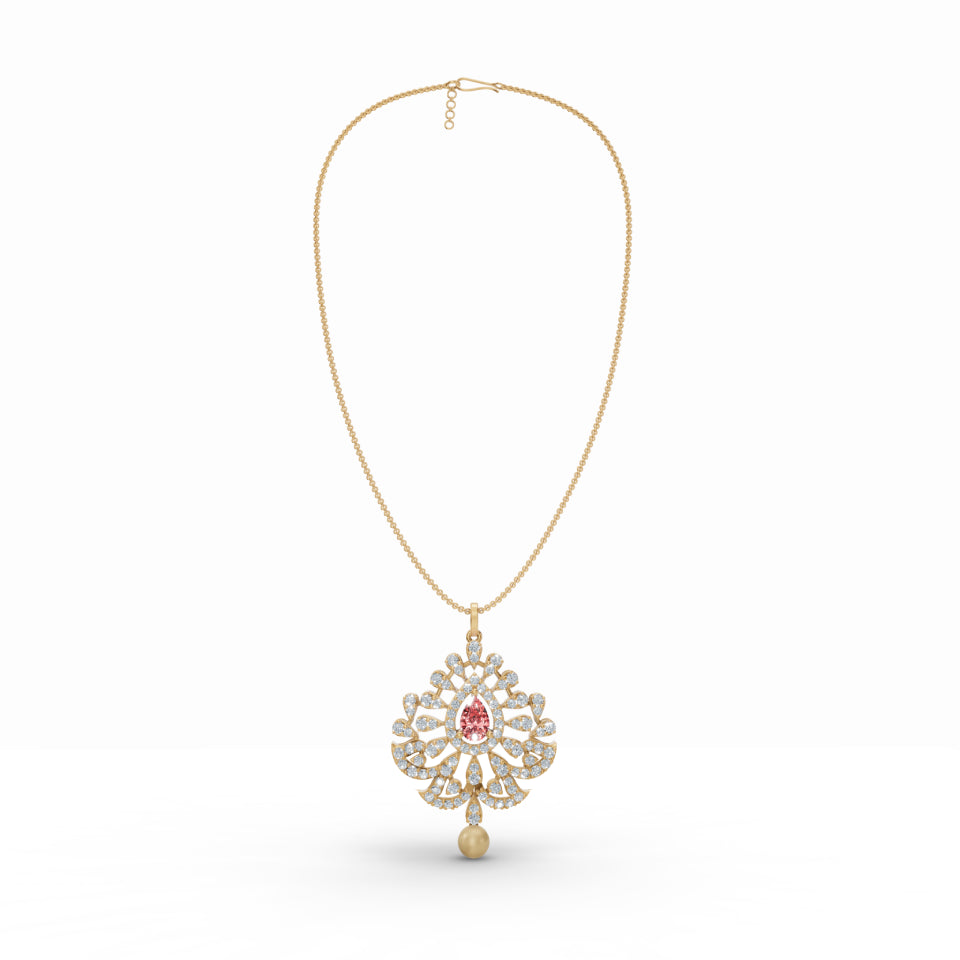Sacred Diya Diamond Pendant