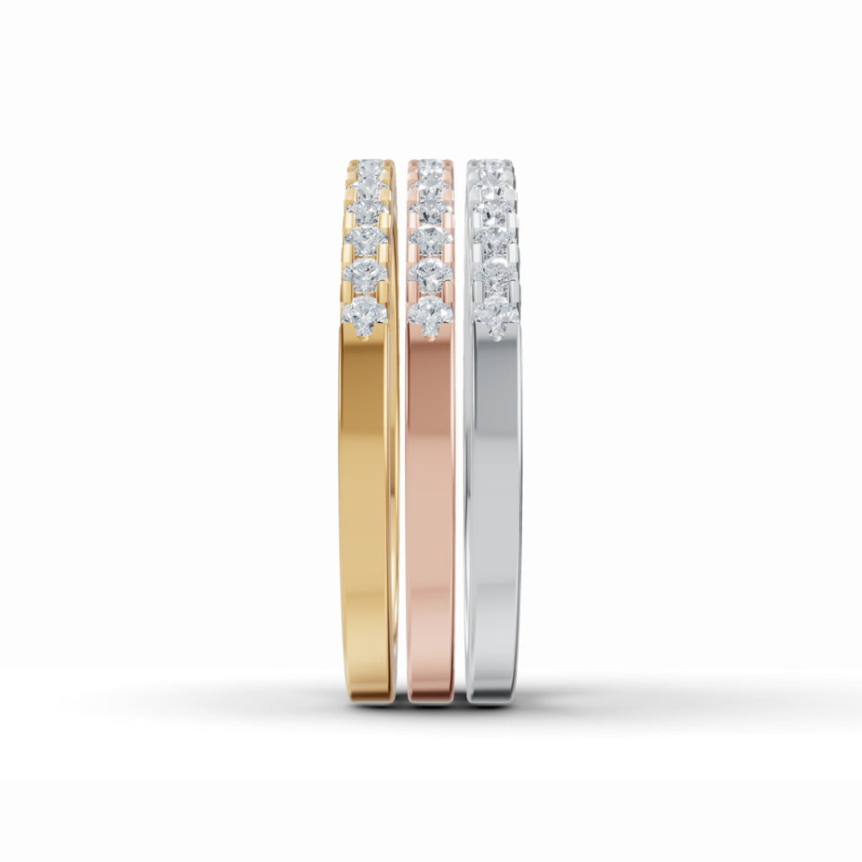 Classic Love Half Eternity Diamond Band