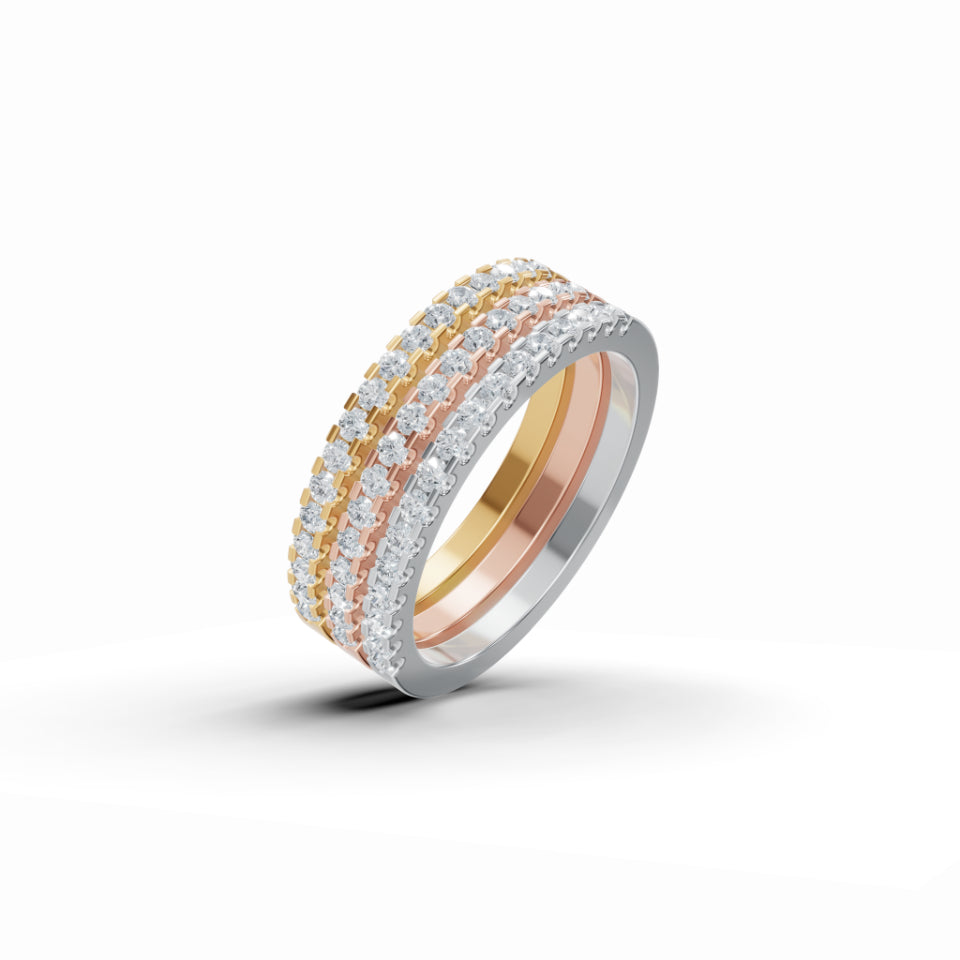 Classic Love Half Eternity Diamond Band