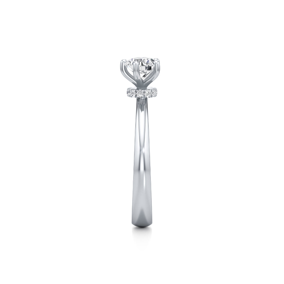 Minimalist Solitaire Diamond Ring