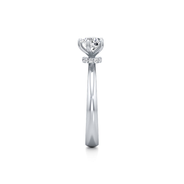 Minimalist Solitaire Diamond Ring