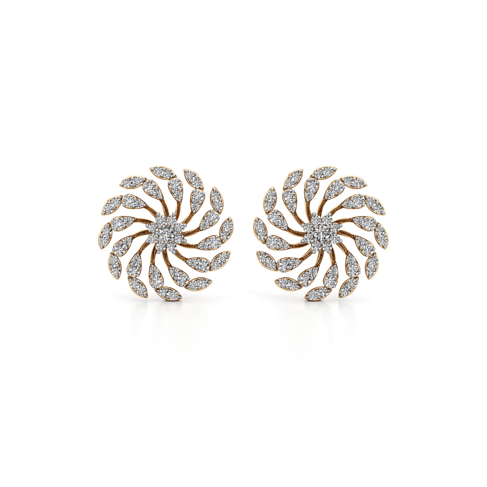 Charkha Garden Diamond Earrings