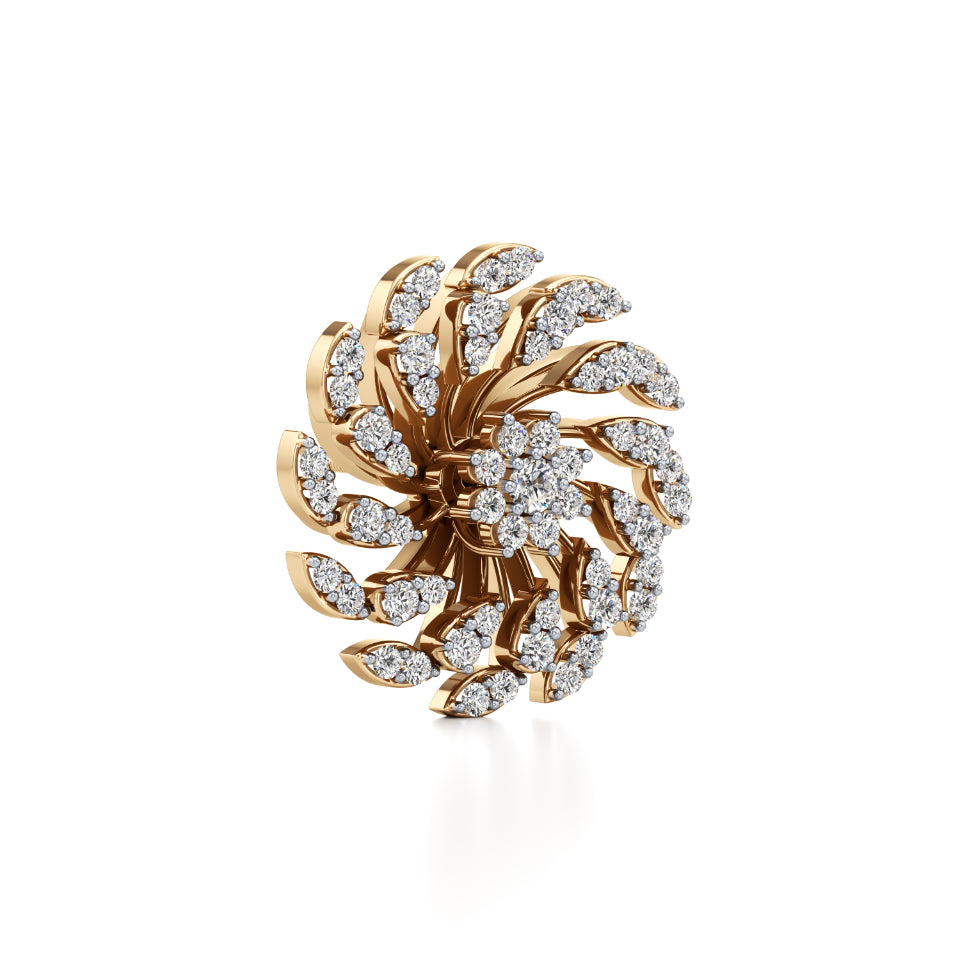 Charkha Garden Diamond Earrings