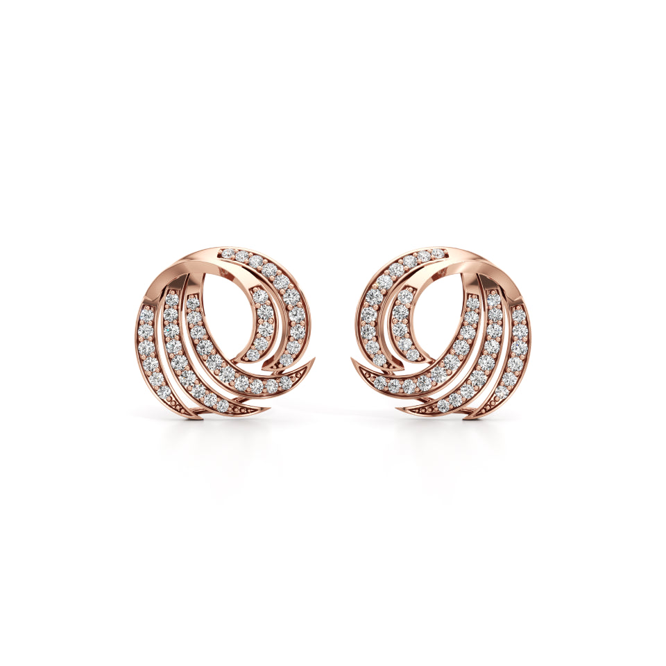 Gleaming Claw Diamond Earrings