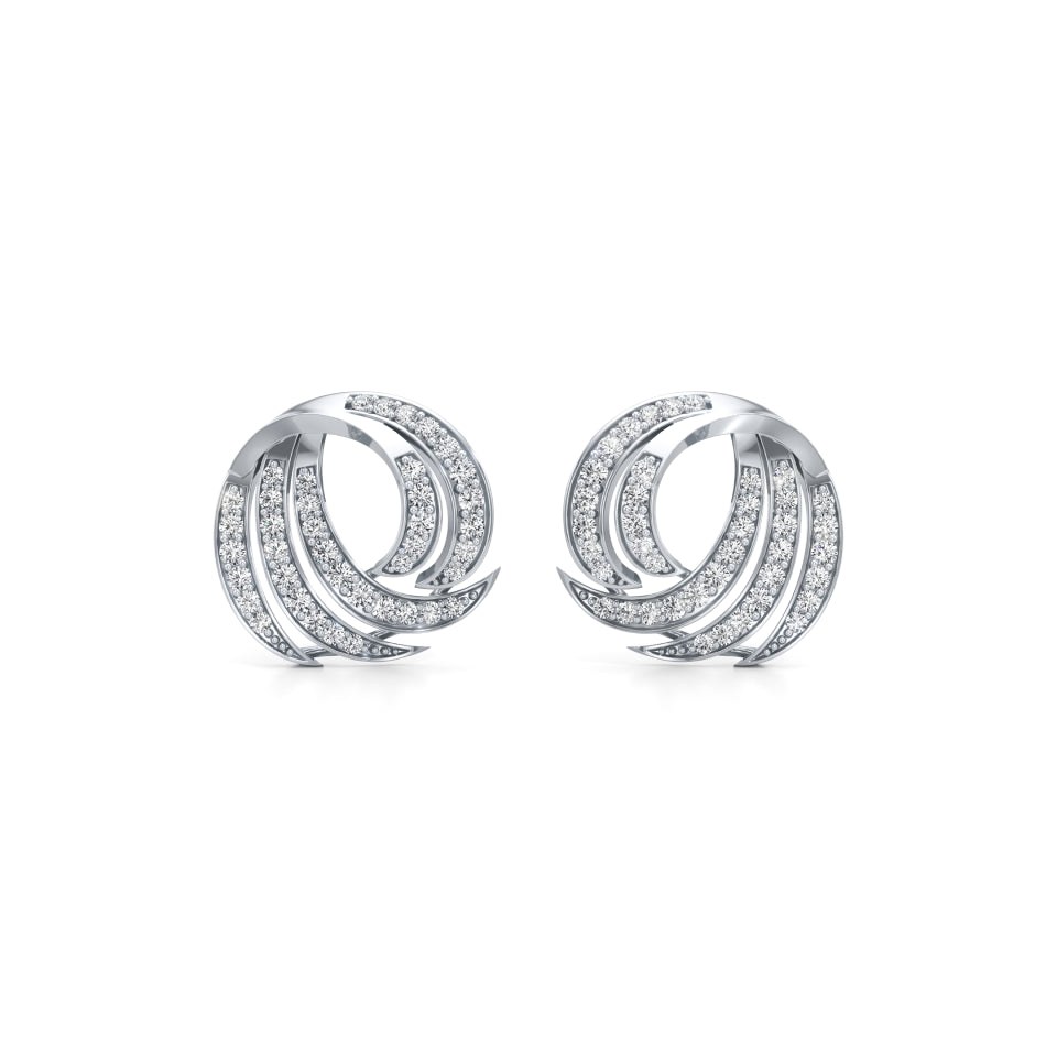 Gleaming Claw Diamond Earrings