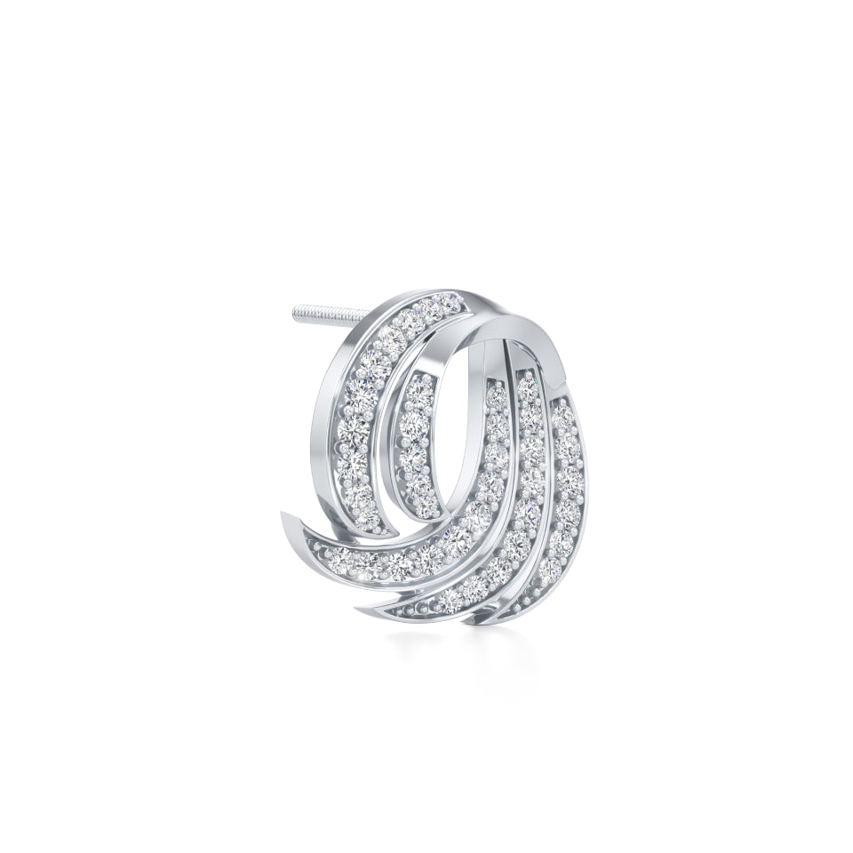 Gleaming Claw Diamond Earrings