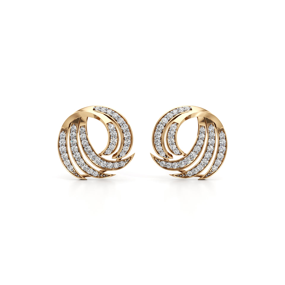 Gleaming Claw Diamond Earrings