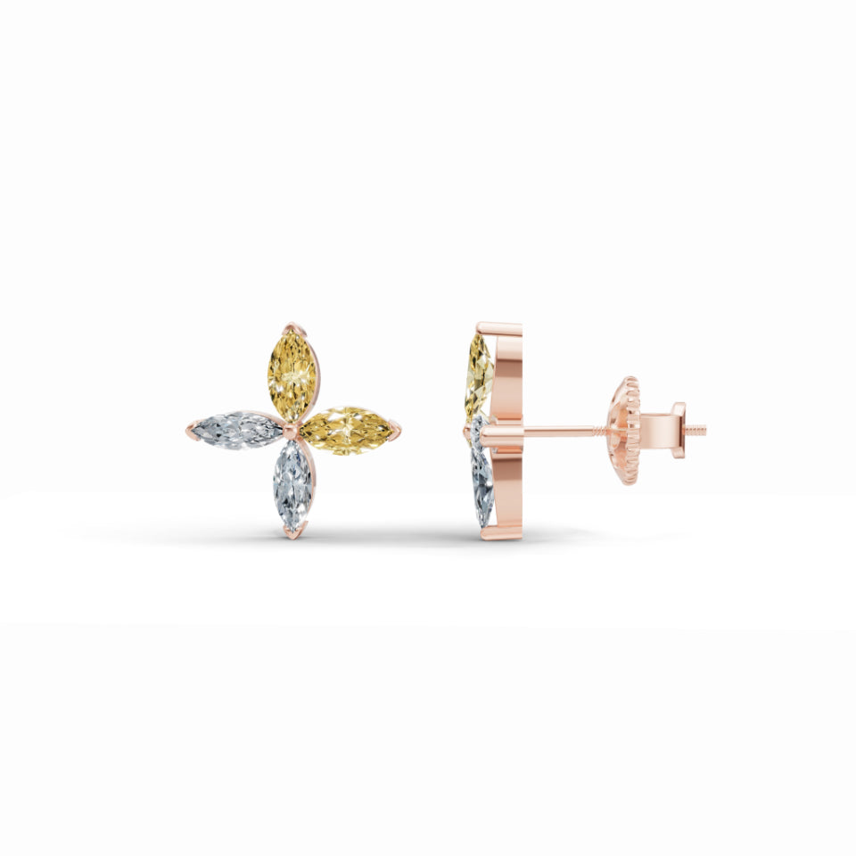 Dancing Marquise Diamond Earrings