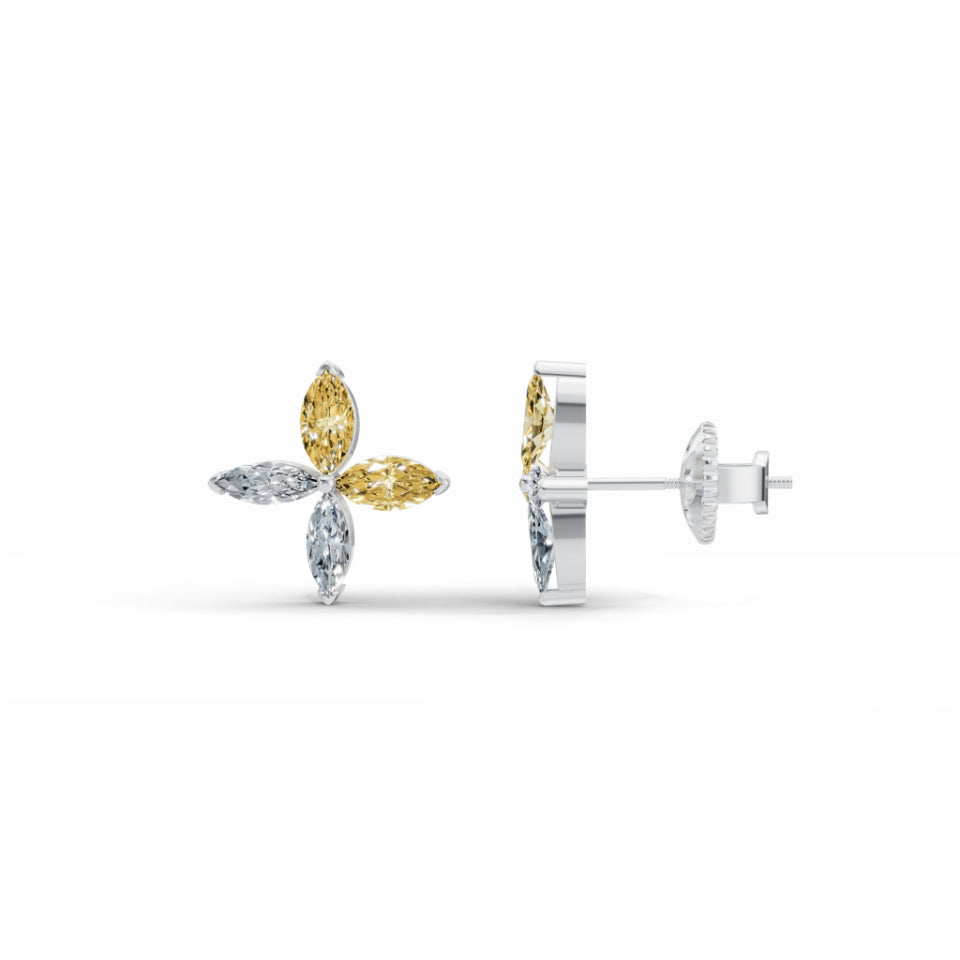 Dancing Marquise Diamond Earrings