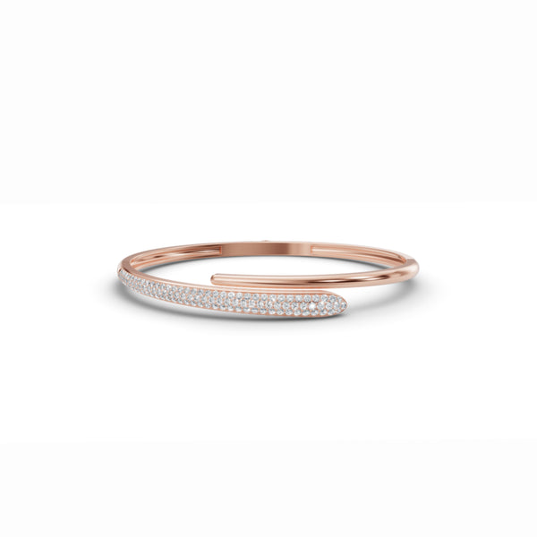 Sleek Diamond Cuff Diamond Bracelet