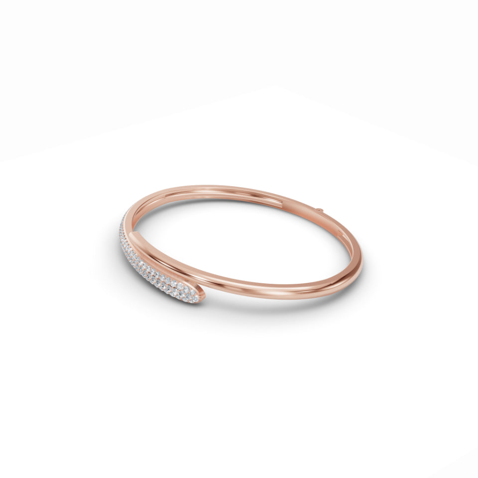 Sleek Diamond Cuff Diamond Bracelet