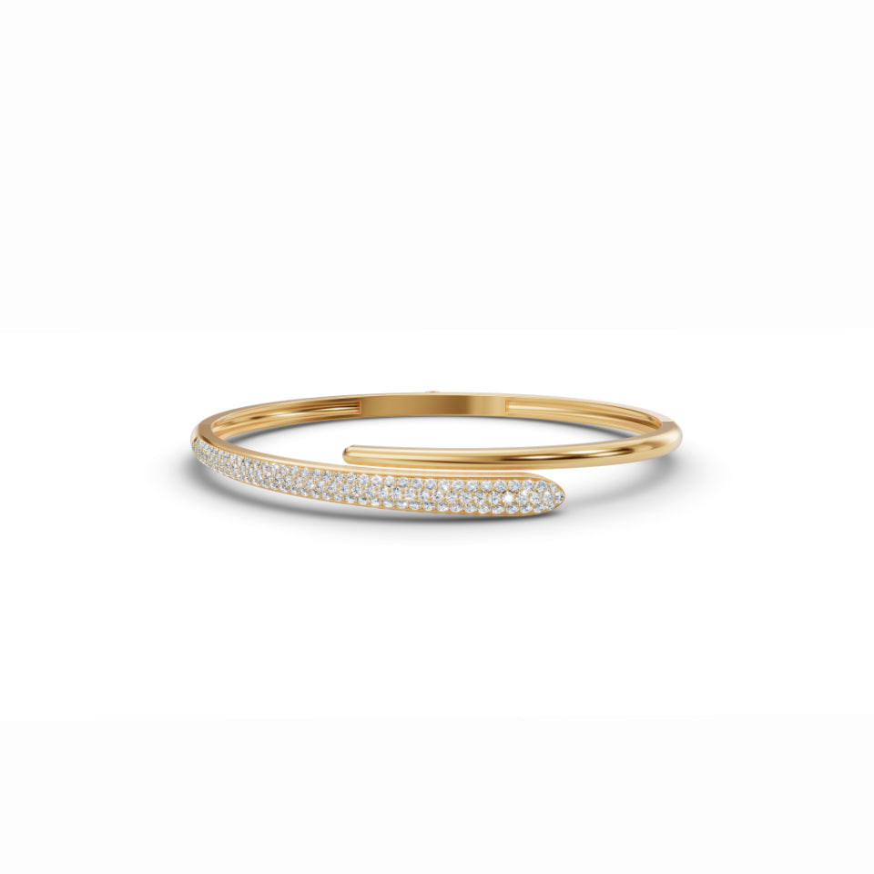 Sleek Diamond Cuff Diamond Bracelet