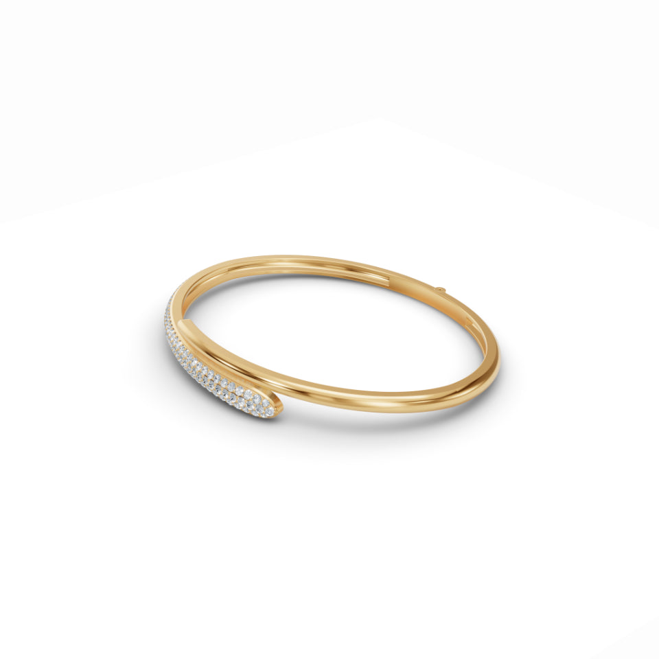 Sleek Diamond Cuff Diamond Bracelet
