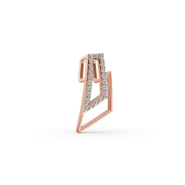 Geo Frame Diamond Pendant