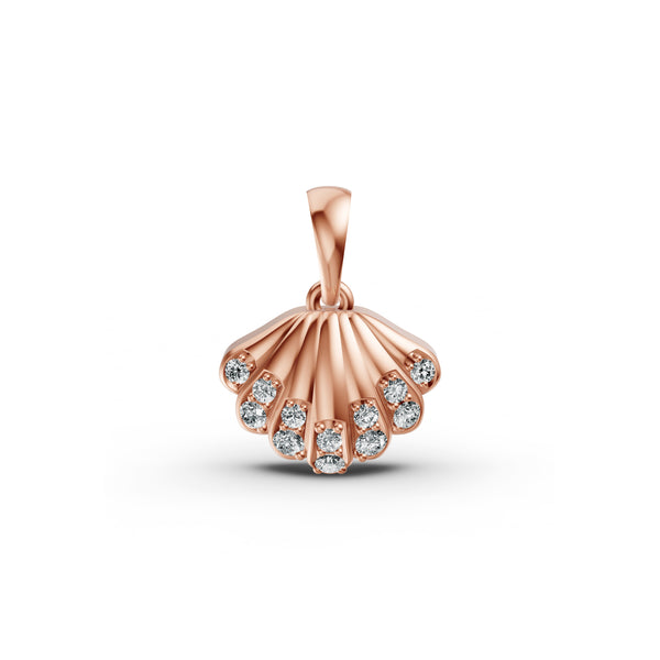 Seashell Diamond Pendant