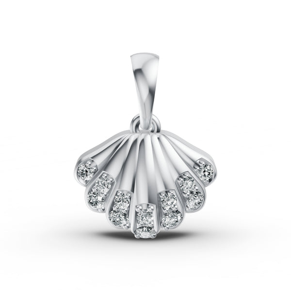 Seashell Diamond Pendant