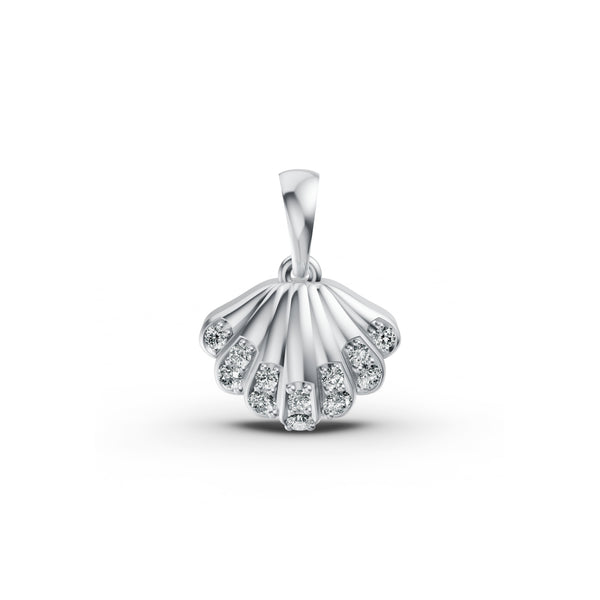 Seashell Diamond Pendant