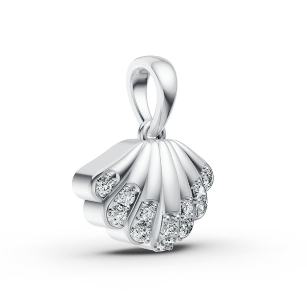 Seashell Diamond Pendant
