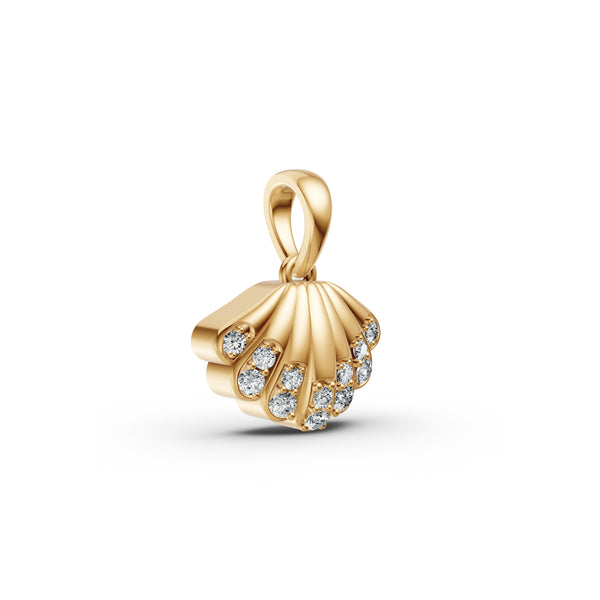 Seashell Diamond Pendant