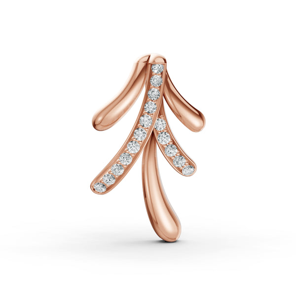 Leaf Cascade Diamond Pendant