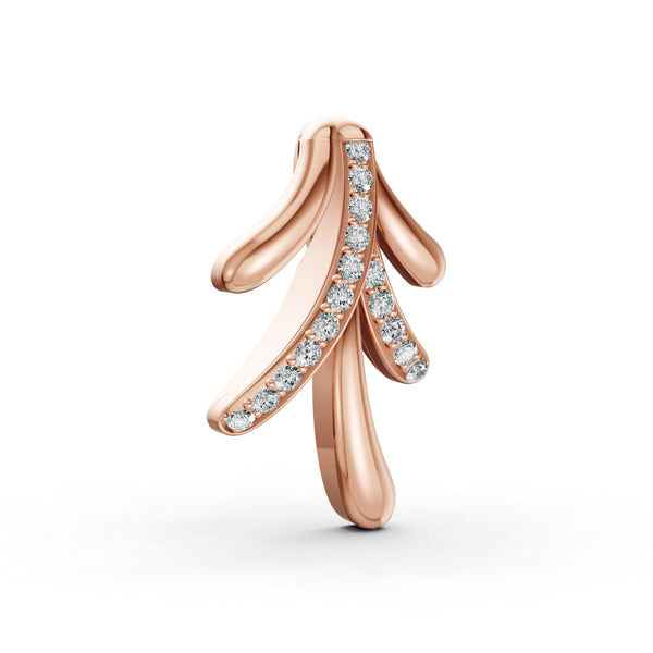Leaf Cascade Diamond Pendant