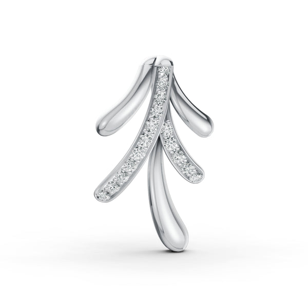 Leaf Cascade Diamond Pendant