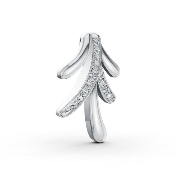 Leaf Cascade Diamond Pendant