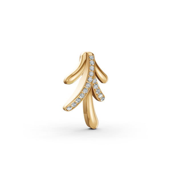 Leaf Cascade Diamond Pendant
