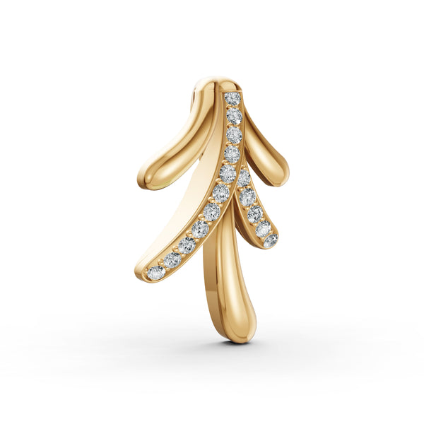 Leaf Cascade Diamond Pendant