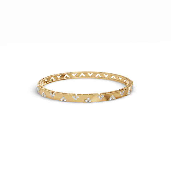 Three-Diamond Cluster Bracelet