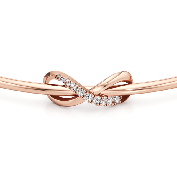 Infinite Love Knot Diamond Bracelet