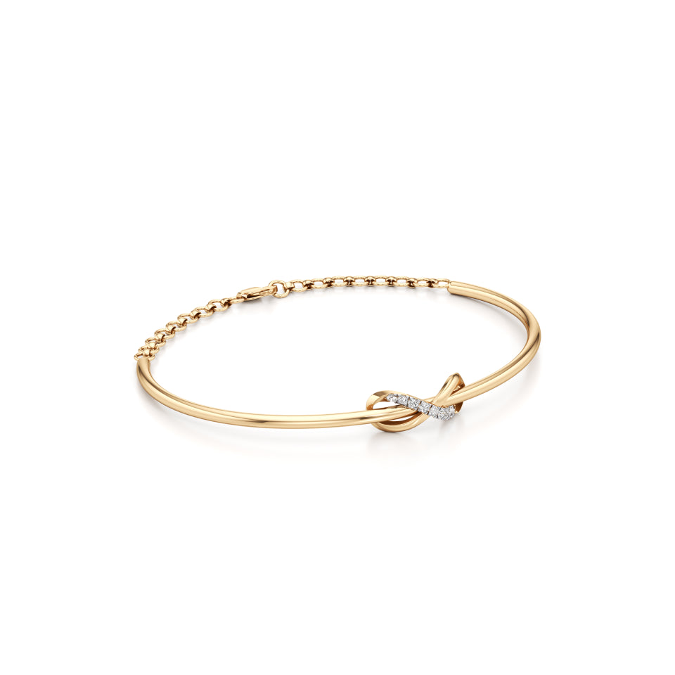 Infinite Love Knot Diamond Bracelet